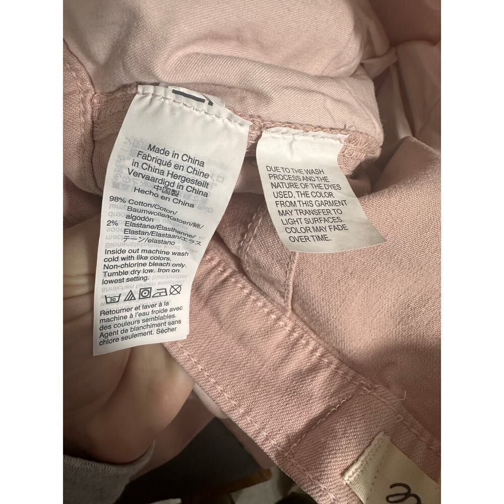 Madewell Pink Wide-Leg Pants with Lace Hem Size 25 - Picture 5 of 8